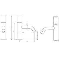 Товар: Смеситель для раковины Boheme Stick 121-CR-MR-B Хром Черный - фото 2 Смеситель для раковины Boheme Stick 121-CR-MR-B Хром Черный — фото 2, Смесители