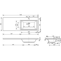 Товар: Тумба с раковиной Эстет Dallas Luxe 130 R ФР-00002271 Белая - фото 6 Тумба с раковиной Эстет Dallas Luxe 130 R ФР-00002271 Белая — фото 6, Тумбы с раковиной