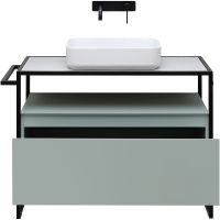 Тумба под раковину Allen Brau Priority 100 1.31003.PWM Папирус матовый — фото 14, Тумбы под раковину