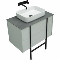 Тумба под раковину Allen Brau Reality 80 1.32005.PWM подвесная Папирус матовый — фото 30, Тумбы под раковину