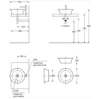 Раковина-чаша Kerama Marazzi Canaletto 40 CN.wb.40\BLK.M Черная матовая — фото 3, Раковины накладные