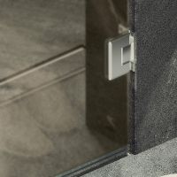 Душевая дверь Maybah Glass MGD-516-4 705x1950 на петлях Хром глянцевый стекло бронзовое матовое — фото 5, Душевые двери в нишу