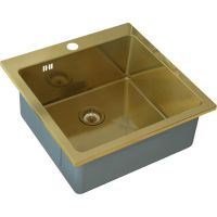 Кухонная мойка ZorG Bronze SZR-51 BRONZE Бронза — фото 1, Кухонные мойки