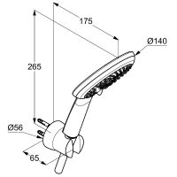 Душевой гарнитур Kludi Freshline 6795005-00 Хром — фото 3, Душевое оборудование. Душевая программа