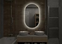 Зеркало Континент Fleur 650x1100 ЗЛП595 с подсветкой с бесконтактным выключателем — фото 5, Зеркала в ванную комнату