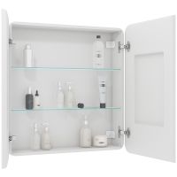 Зеркальный шкаф Континент Elliott LED 80 МВК014 с подсветкой Белый — фото 3, Зеркальные шкафы в ванную