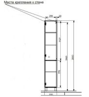 Шкаф пенал Эстет Kare Luxe 35 R ФР-00006000 Белый — фото 5, Пеналы для ванной комнаты