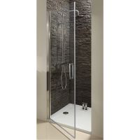 Душевая дверь Jacob Delafon Contra 90 E22T90-GA профиль Хром стекло прозрачное — фото 1, Распашные душевые двери