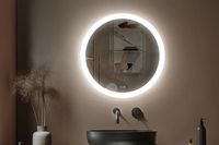 Зеркало Silver Mirrors Перла Neo-2 65 с подсветкой с сенсорным выключателем и подогревом арт-LED-00002839 — фото 4, Зеркала в ванную комнату