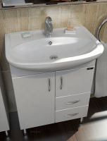 Тумба под раковину СанТа Сити 60 201076 Белая — фото 4, Тумбы под раковину