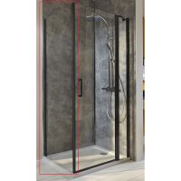 Душевая стенка Jacob Delafon Contra 80 E22FT80-BL профиль Черный матовый стекло прозрачное — фото 1, Боковые стенки