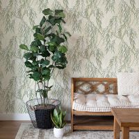 Обои Solo Willow E201707 Винил на флизелине (1,06*10) Бежевый/Зеленый, Листья — фото 4, Обои для стен