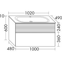 Товар: Тумба с раковиной Burgbad Fiumo 100 SFXN102F3956FOT45G0200C0001*1 подвесная Eiche Dekor Cashmere Белая матовая - фото 4 Тумба с раковиной Burgbad Fiumo 100 SFXN102F3956FOT45G0200C0001*1 подвесная Eiche Dekor Cashmere Белая матовая — фото 4, Мебель для ванной