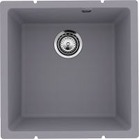 Кухонная мойка Ulgran Quartz Underground 400-05 Бетон — фото 1, Кухонные мойки