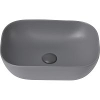 Раковина-чаша Abber Rechteck 46 AC2200MG Серая матовая — фото 2, Раковины накладные