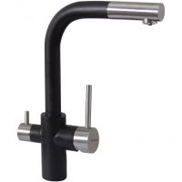 Смеситель для кухни Florentina Кристалл 333.32H.2123.302 Антрацит — фото 1, Смесители для кухни