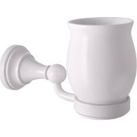 Стакан для зубных щеток Rav Slezak Morava MKA0201B Белый — фото 1, Стаканы для зубных щеток