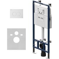 Комплект унитаза с инсталляцией AM.PM Spirit V2.0 FlashClean IS100101.701700 с сиденьем Микролифт и Белой глянцевой клавишей смыва — фото 9, Комплекты унитаз + инсталляция