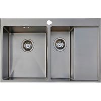 Кухонная мойка Seaman Eco Marino SMB-7851DRS.B Нержавеющая сталь — фото 1, Кухонные мойки