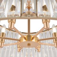 Люстра Maytoni Neoclassic Facet MOD094PL-08G Прозрачная Золото — фото 3, Люстры