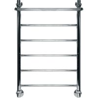 Водяной полотенцесушитель Ника Classic ЛП/ВП 80x50 с полкой Хром — фото 1, Водяные полотенцесушители