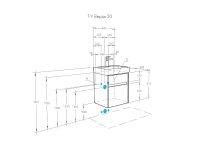 Тумба под раковину Aquaton Верди PRO 50 1A195901VDAV0 подвесная Белый Ясень фабрик — фото 6, Тумбы под раковину
