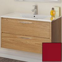 Тумба с раковиной SanVit Мэри-2 120 kmery1202 в цвете Ral подвесная Красный глянец — фото 1, Тумбы с раковиной