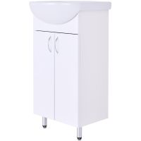 Товар: Тумба с раковиной Orange Лайт 45 LA-45TUW+RA Белый глянец - фото 10 Тумба с раковиной Orange Лайт 45 LA-45TUW+RA Белый глянец — фото 10, Мебель для ванной