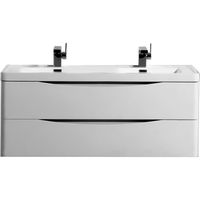 Тумба под раковину BelBagno Ancona-N 120 2 ANCONA-N-1200-2C-SO-2-BL подвесная Bianco lucido — фото 1, Тумбы под раковину