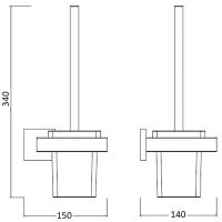 Ершик для унитаза Boch Mann CR-F25-H13B BM9643 Черный матовый — фото 5, Ершики для унитаза