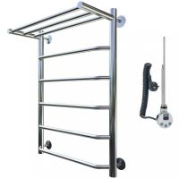 Электрический полотенцесушитель Тругор Браво 1 элТЭН 80x40 с полкой Хром — фото 1, Электрические полотенцесушители