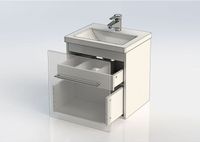 Товар: Тумба с раковиной Aquanet Порто 50 212575 подвесная Белая - фото 8 Тумба с раковиной Aquanet Порто 50 212575 подвесная Белая — фото 8, Тумбы с раковиной