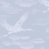 Обои LOYMINA Hygge 2 Hg17 006 Флизелин (1*10,05) Голубой, Птицы — фото 1, Обои для стен