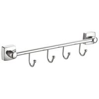 Крючки для полотенец Fixsen Kvadro FX-61305B-4 Хром — фото 1, Крючки для полотенец