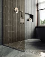 Товар: Душевая перегородка Maybah Glass MGD-702-5у 690x1950 в узком профиле Хром матовый стекло бронзовое - фото 6 Душевая перегородка Maybah Glass MGD-702-5у 690x1950 в узком профиле Хром матовый стекло бронзовое — фото 6, Душевые перегородки