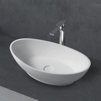 Раковина-чаша Abber Stein 62 AS2610 Белая матовая — фото 1, Раковины накладные