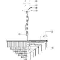 Товар: Люстра Maytoni Neoclassic Revero MOD085PL-16G Прозрачная Золото - фото 6 Люстра Maytoni Neoclassic Revero MOD085PL-16G Прозрачная Золото — фото 6, Люстры