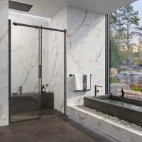 Товар: Душевая дверь Veconi Vianno VN-70 120 VN70-120-01-19C4 профиль Черный матовый стекло прозрачное - фото 4 Душевая дверь Veconi Vianno VN-70 120 VN70-120-01-19C4 профиль Черный матовый стекло прозрачное — фото 4, Душевые двери в нишу