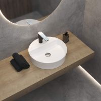 Раковина Berges Ego SL 45 182015 Белая глянцевая — фото 3, Раковины накладные