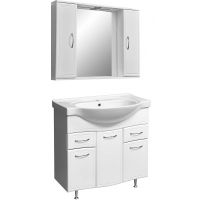 Тумба под раковину Stella Polar Концепт 90 SP-00000132 Белая — фото 4, Тумбы под раковину