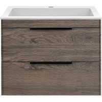 Тумба под раковину Vincea Chiara 2D 60 VMC-2C2600RO подвесная R.Oak — фото 1, Тумбы под раковину