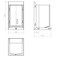 Сушилка для рук Nofer Fuga Evo 12053.H2 Сталь — фото 3, Сушилки для рук