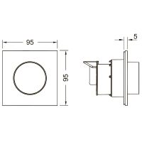 Товар: Клавиша смыва Tece Flushpoint 9240984 Белая глянцевая - фото 2 Клавиша смыва Tece Flushpoint 9240984 Белая глянцевая — фото 2, Комплектующие для душевого оборудования