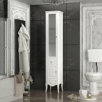 Товар: Шкаф пенал Opadiris Брунелла 38 L 00-00004341 Белый матовый - фото 2 Шкаф пенал Opadiris Брунелла 38 L 00-00004341 Белый матовый — фото 2, Мебель для ванной