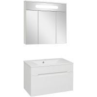 Зеркальный шкаф Aqua de Marco Olivia 80 1080COLI с подсветкой Белый — фото 3, Зеркальные шкафы в ванную