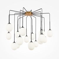 Подвесной светильник Maytoni Modern Branch MOD176PL-16G Белый Черный Золото — фото 5, Подвесные светильники