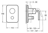 Смеситель для душа Jacob Delafon Purist E98721-CP Хром — фото 2, Смеситель для душа