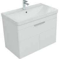 Тумба под раковину Aquanet Ирис new 80 подвесная Белая глянцевая арт-310150 — фото 4, Тумбы под раковину