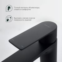 Смеситель для раковины Splenka Черный матовый арт-S05.10.06 — фото 5, Смесители для раковины
