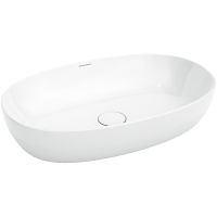 Раковина-чаша Kerama Marazzi Plaza 60 PLR.wb.60 Белая глянцевая — фото 1, Раковины накладные